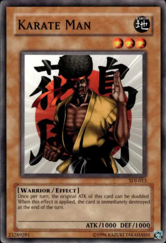 Karate Man - SDJ-013 - Common - Unlimited Edition - YuGiOh LP