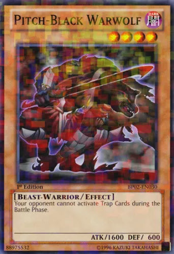 Pitch-Black Warwolf - BP02-EN030 - Mosaic Rare - 1st Edition - YuGiOh