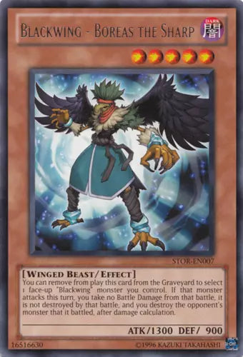 Blackwing - Boreas the Sharp - STOR-EN007 - Rare - Unlimited Edition - YuGiOh
