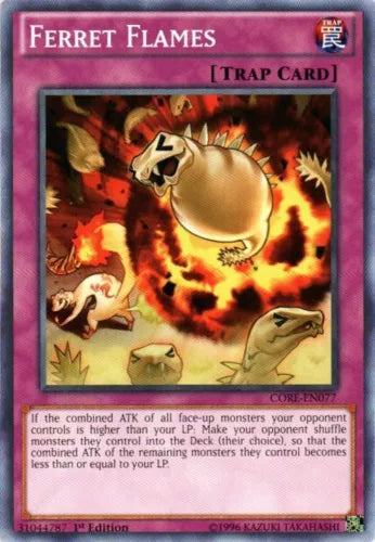 Ferret Flames - CORE-EN077 - Common - 1st Edition - YuGiOh