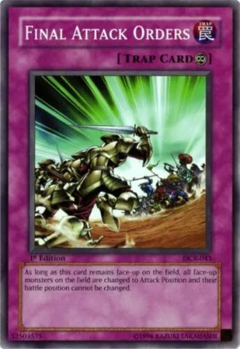 Final Attack Orders - DCR-045 - Common - Unlimited Edition - YuGiOh