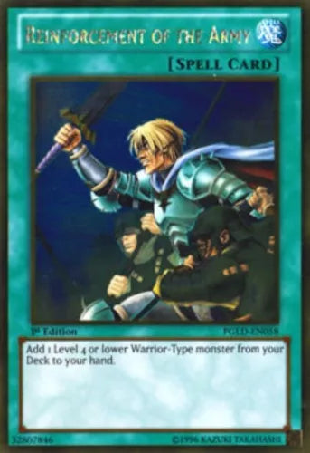 Reinforcement of the Army - PGLD-EN058 - Gold Rare - Unlimited Edition - YuGiOh
