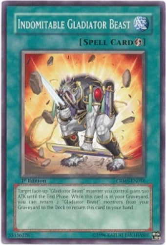 Indomitable Gladiator beast - CRMS-EN056 - Common - Unlimited Edition - YuGiOh