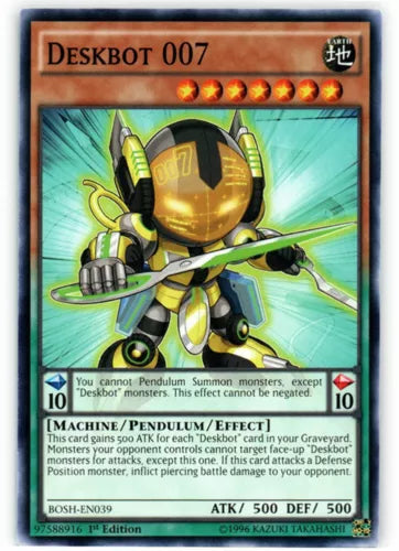 Deskbot 007 - BOSH-EN039 - Common - Unlimited Edition - YuGiOh