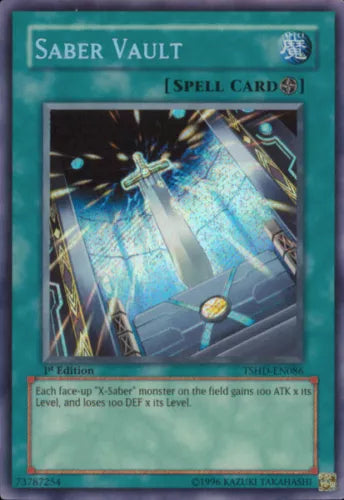 Saber Vault - TSHD-EN086 - Secret Rare - Unlimited Edition - YuGiOh