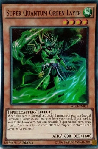 Super Quantum Green Layer - WIRA-EN031 - Super Rare - 1st Edition - YuGiOh