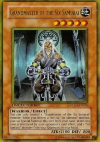 Grandmaster of the Six Samurai - GLD1-EN026 - Gold Rare - Limited Edition - YuGi