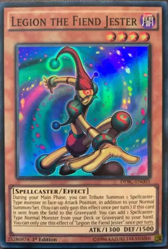 Legion the Fiend Jester - DPBC-EN003 - Super Rare - 1st Edition - YuGiOh