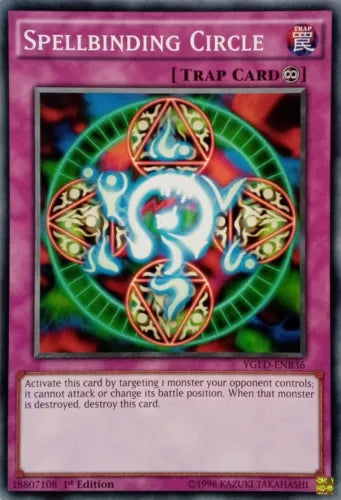 Spellbinding Circle - YGLD-ENB36 - Common - 1st Edition - YuGiOh