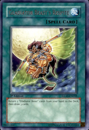 Gladiator Beast's Respite - GLAS-EN058 - Rare - 1st Edition - YuGiOh