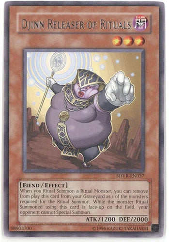Djinn Releaser of Rituals - SOVR-EN037 - Rare - Unlimited Edition - YuGiOh