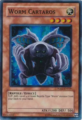 Worm Cartaros - HA01-EN019 - Super Rare - Unlimited Edition - YuGiOh
