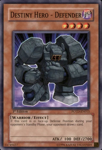Destiny Hero - Defender - POTD-EN013 - Common - Mixed Editions - YuGiOh