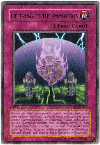 Offering to the Immortals - ABPF-EN068 - Rare - 1st Edition - YuGiOh