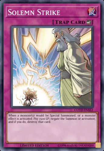 Solemn Strike - COTD-ENSE2 - Limited Edition - YuGiOh