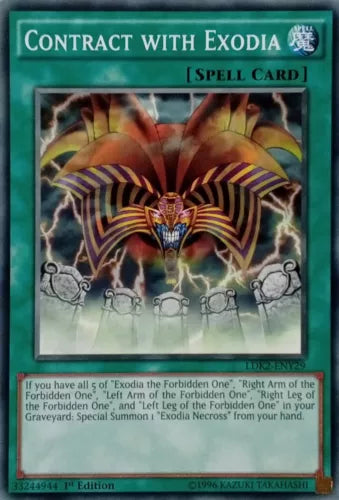 Contract with Exodia - LDK2-ENY29 - Common - 1st Edition - YuGiOh