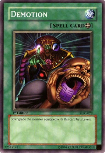 Demotion - MFC-029 - Common - Unlimited Edition - YuGiOh LP