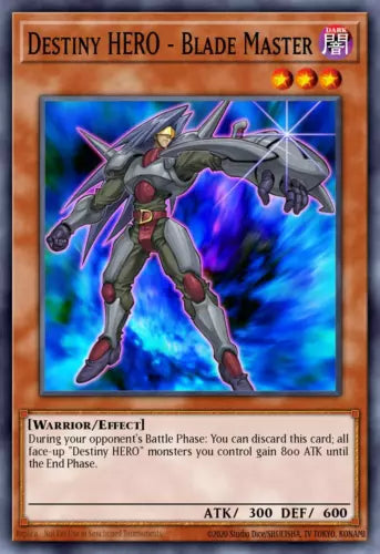 Destiny Hero - Blade Master - POTD-EN015 - Common - Mixed Editions - YuGiOh