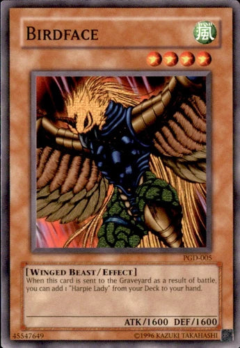Birdface - PGD-005 - Common - Unlimited Edition - YuGiOh LP