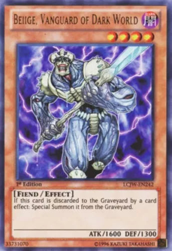 Beiige, Vanguard of Dark World - LCJW-EN242 - Ultra Rare - 1st Edition - YuGiOh