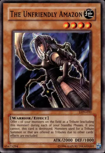 The Unfriendly Amazon - LON-031 - Common - Unlimited Edition - YuGiOh LP