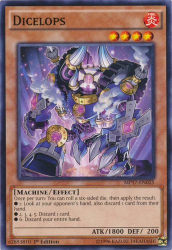 Dicelops - MP17-EN025 - Common - 1st Edition - YuGiOh
