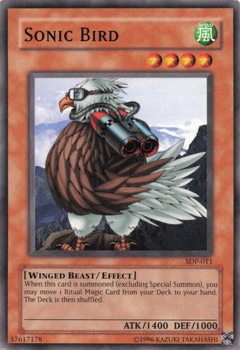 Sonic Bird - SDP-011 - Common - Unlimited Edition - YuGiOh LP