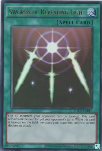 Swords of Revealing Light - YGLD-ENB17 - Ultra Rare - 1st Edition - YuGiOh