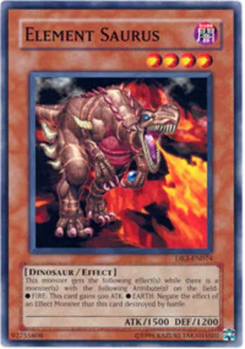 Element Saurus - DR3-EN074 - Common - Unlimited Edition - YuGiOh LP