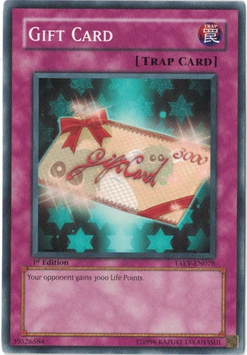 Gift Card - TAEV-EN078 - Common - Mixed Editions - YuGiOh