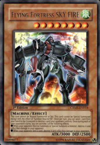 Flying Fortress SKY FIRE - CRMS-EN016 - Rare - Unlimited Edition - YuGiOh