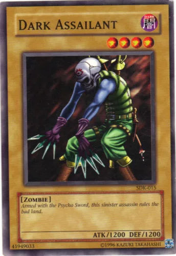 Dark Assailant - SDK-015 - Common - Unlimited Edition - YuGiOh LP