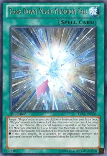 Rank-Down-Magic Numeron Fall - LVAL-EN060 - Rare - Unlimited Edition - YuGiOh