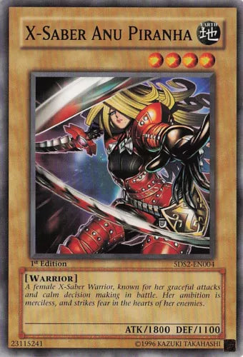X-Saber Anu Piranha - 5DS2-EN004 - Common - 1st Edition - YuGiOh