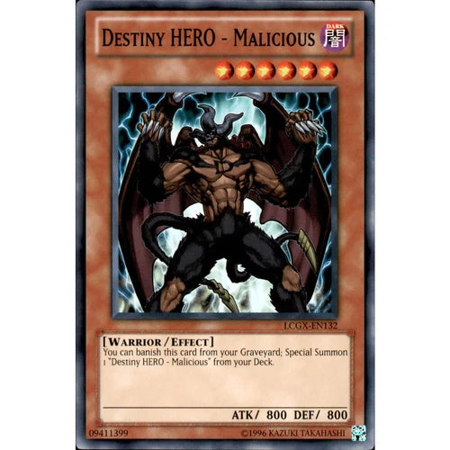 Destiny HERO - Malicious - LCGX-EN132 - Common - Unlimited Edition - YuGiOh