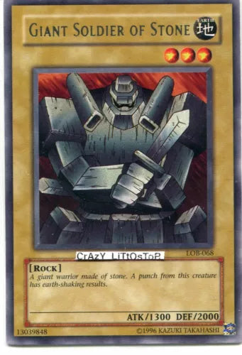 Giant Soldier of Stone - LOB-068 - Rare - Unlimited Edition - YuGiOh