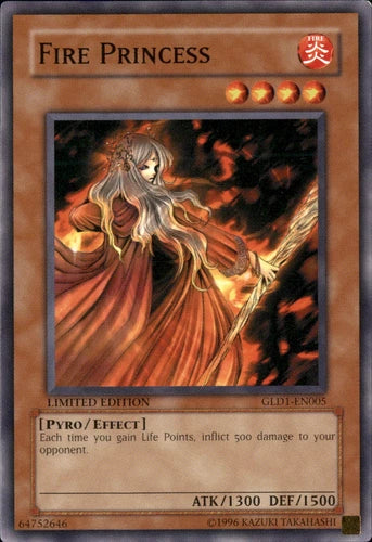 Fire Princess - GLD1-EN005 - Common - Limited Edition - YuGiOh