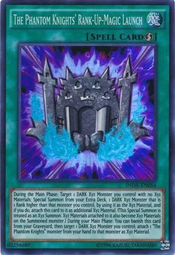 The Phantom Knights' Rank-Up-Magic Launch - INOV-EN054 - Super Rare 1st Edition
