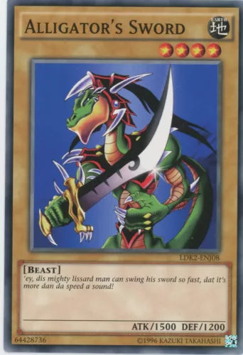 Alligator's Sword - LDK2-ENJ08 - Common - 1st Edition - YuGiOh