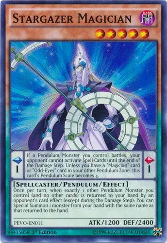 Stargazer Magician - PEVO-EN011 - Super Rare - 1st Edition - YuGiOh