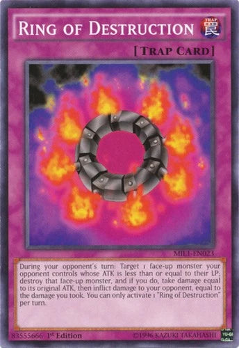 Ring of Destruction - MIL1-EN023 - Common - 1st Edition - YuGiOh