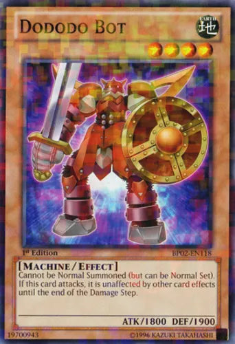 Dododo Bot - BP02-EN118 - Mosaic Rare - 1st Edition - YuGiOh
