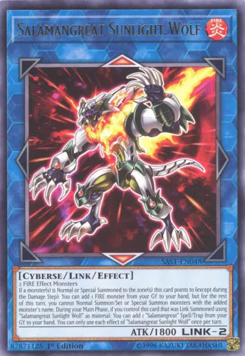 Salamangreat Sunlight Wolf - SAST-EN048 - Rare - Unlimited Edition - YuGiOh
