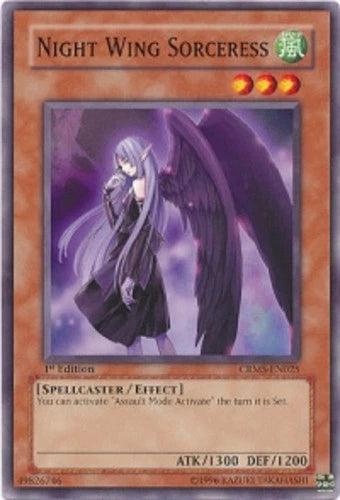 Night Wing Sorceress - CRMS-EN025 - Common - Unlimited Edition - YuGiOh