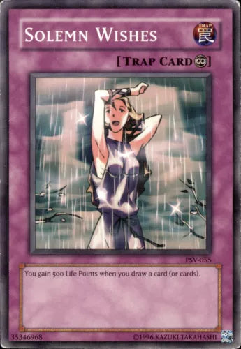 Solemn Wishes - PSV-055 - Common - Unlimited Edition - YuGiOh LP