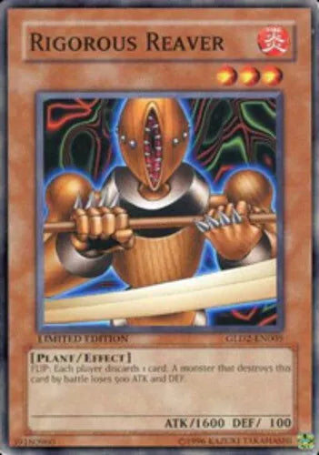 Rigorous Reaver - GLD2-EN005 - Common - Limited Edition - YuGiOh