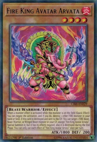 Fire King Avatar Arvata - CIBR-EN029 - Rare - 1st Edition - YuGiOh
