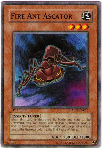 Fire Ant Ascator - ABPF-EN020 - Common - Unlimited Edition - YuGiOh