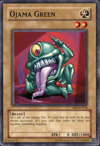 Ojama Green - DR1-EN218 - Common - Unlimited Edition - YuGiOh