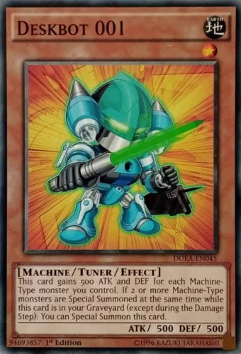 Deskbot 001 - DUEA-EN045 - Common - Unlimited Edition - YuGiOh